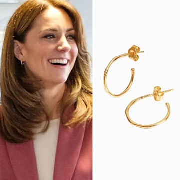 princess kate wearing missoma hoops