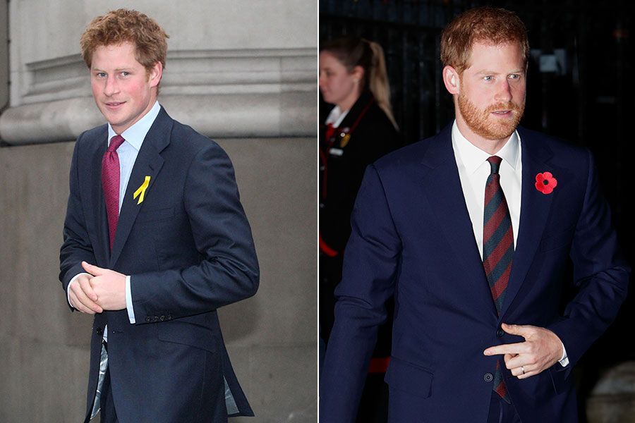 prince harry then and now new