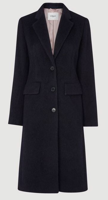 LK Bennett navy coat