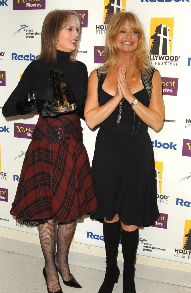 Diane Keaton and Goldie Hawn during 9th Annual Hollywood Film Festival Awards Gala Ceremony 