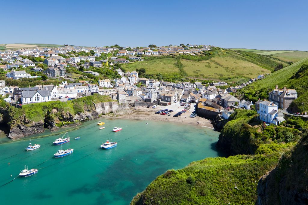 A sunny day at Port Isaac, Cornwall, England