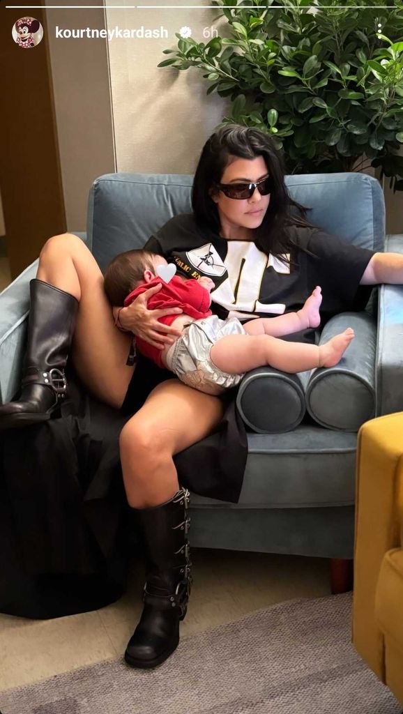 Kourtney Kardashian with her son Rocky