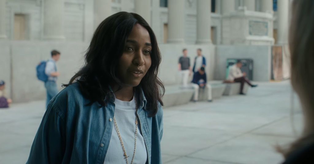 Ayo Edebiri in still from After The Hunt