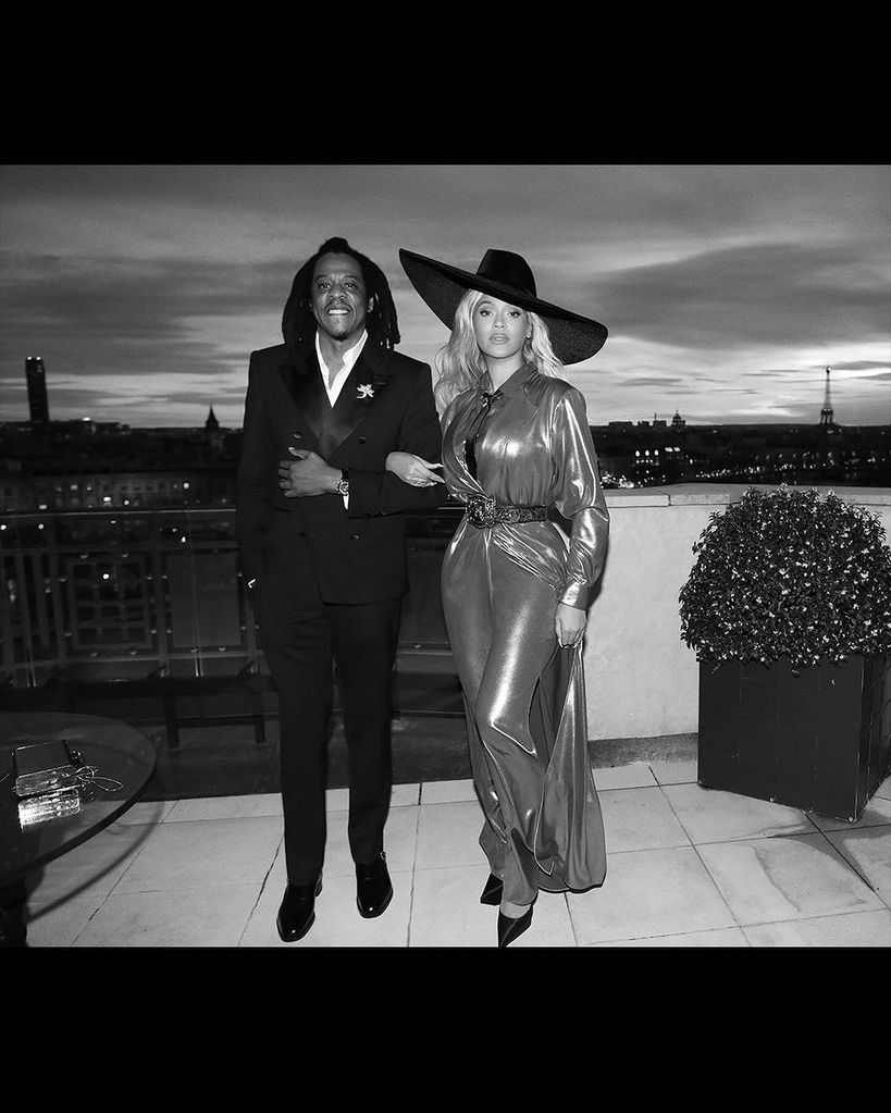 Beyoncé’s solid gold figure-hugging date night look with Jay-Z steals the show