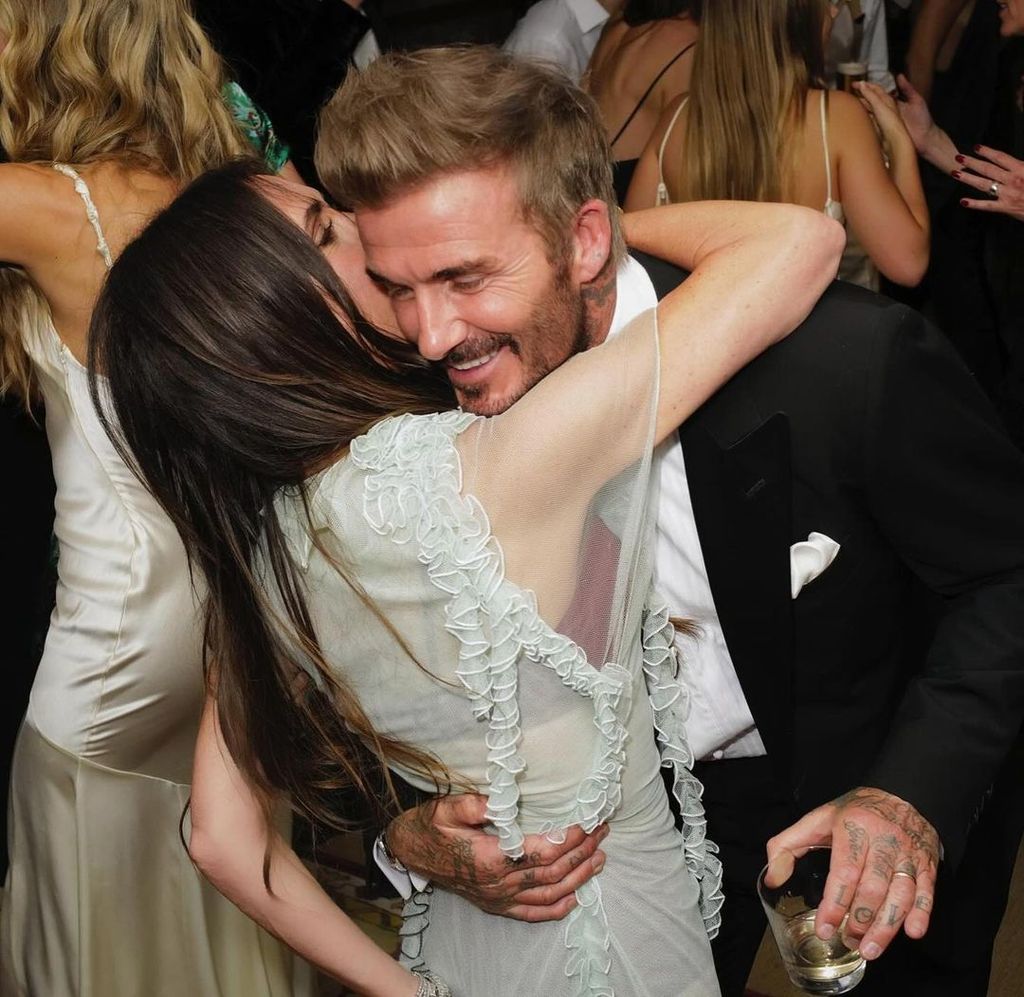 Victoria Beckham shared this unseen image from her 50th party to mark husband David's birthday