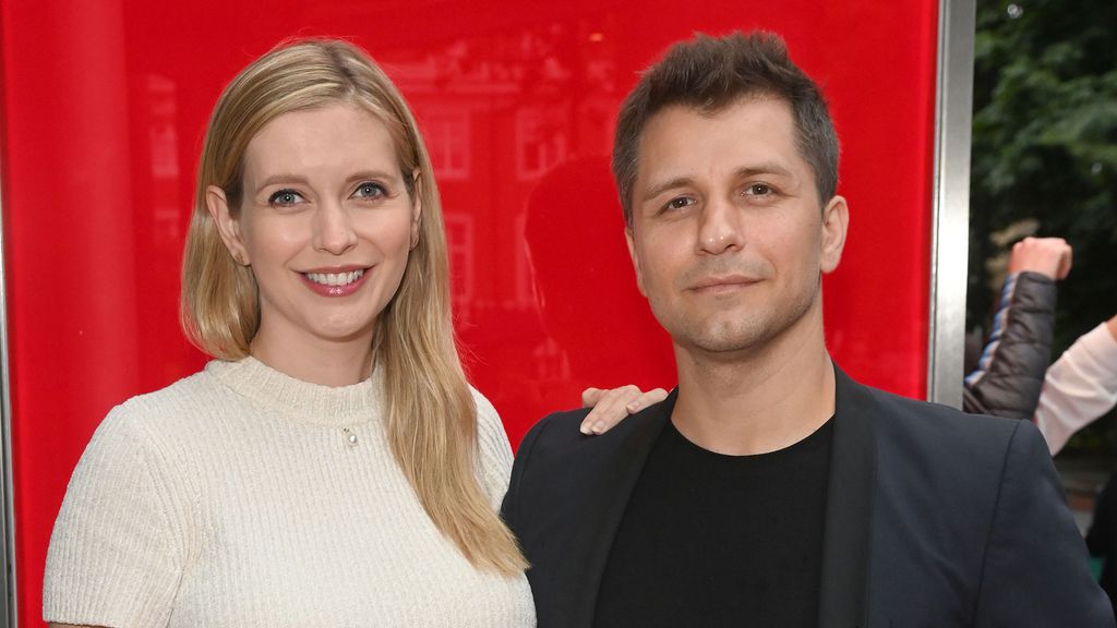 Rachel Riley and Pasha Kovalev attend the press night performance of 'Singin' In The Rain' at Sadler's Wells Theatre on August 5, 2021
