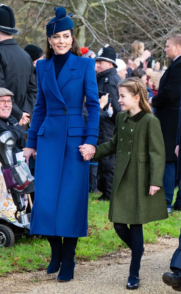 Princess Charlotte and Princess Kate at Sandringham in 2023
