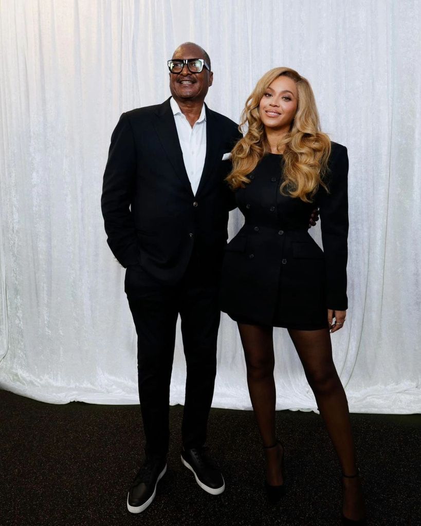 Beyoncé with her dad Matthew Knowles 