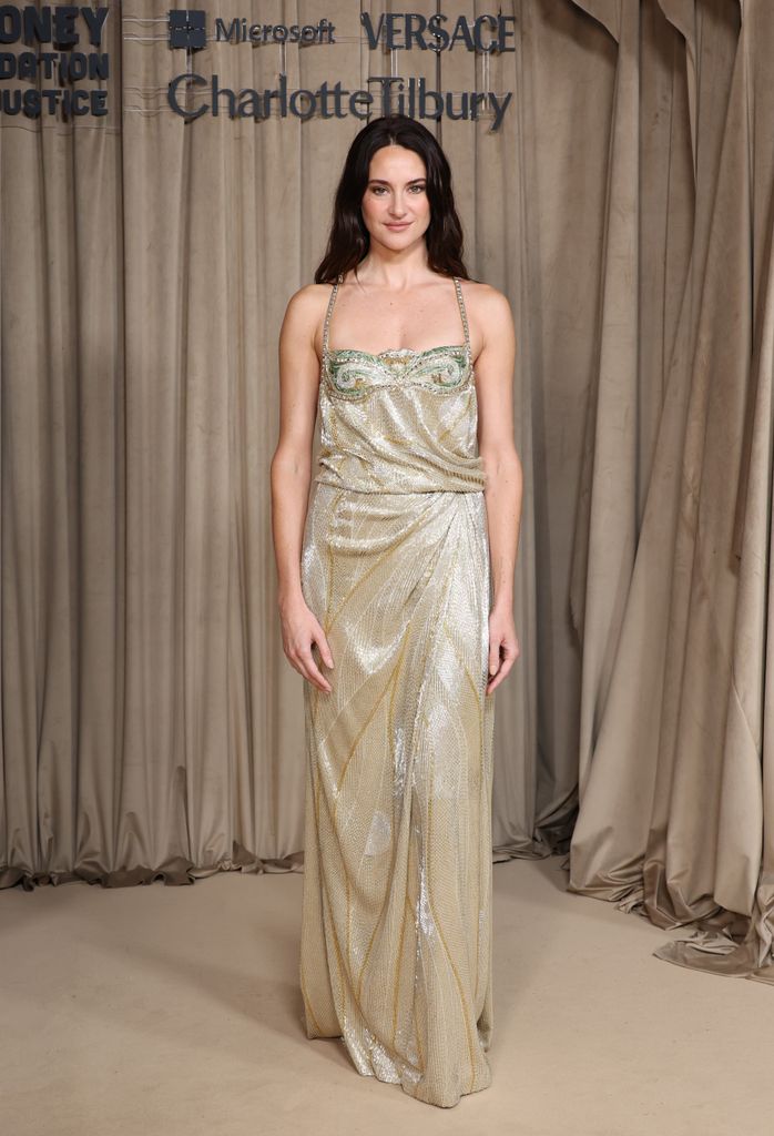 Shailene Woodley attends the Clooney Foundation For Justice's The Albies at The Natural History Museum on October 03, 2025 in London, England.