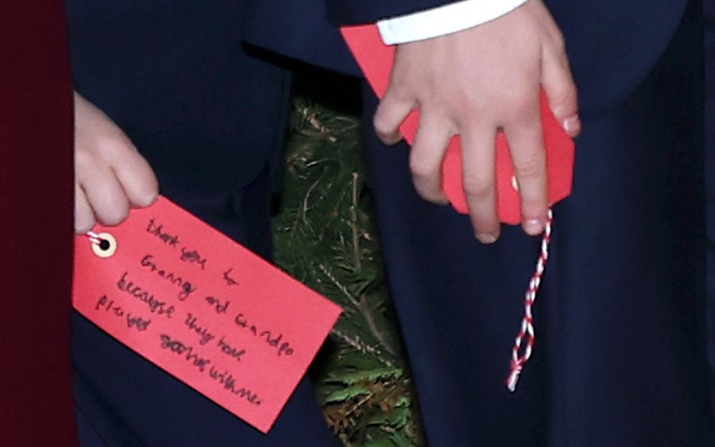 Louis' handwritten note to place on the Kindness tree