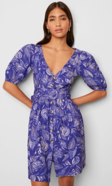 french connection blue dress