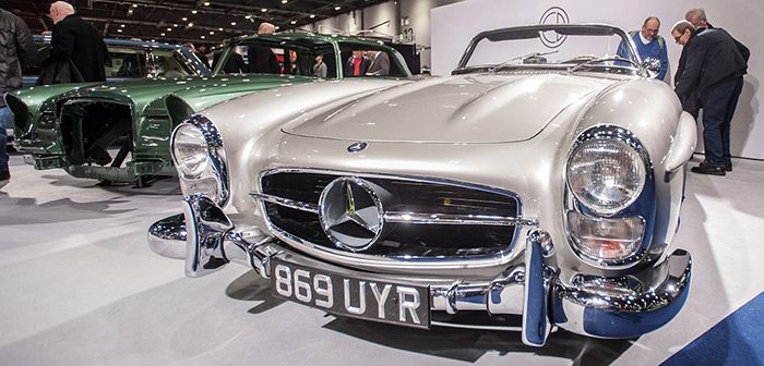 london classic car show