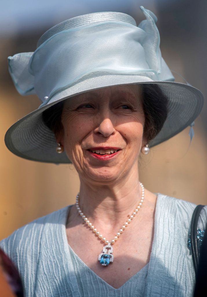 Princess Anne, Princess Royal attends the Queen's Garden Party at Buckingham Palace in central London on May 15, 2019. (Photo by Victoria Jones / POOL / AFP)        (Photo credit should read VICTORIA JONES/AFP via Getty Images)