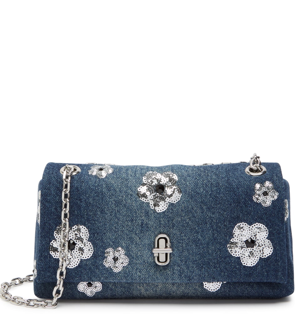 The Sequin Daisy Dual Denim Wallet
