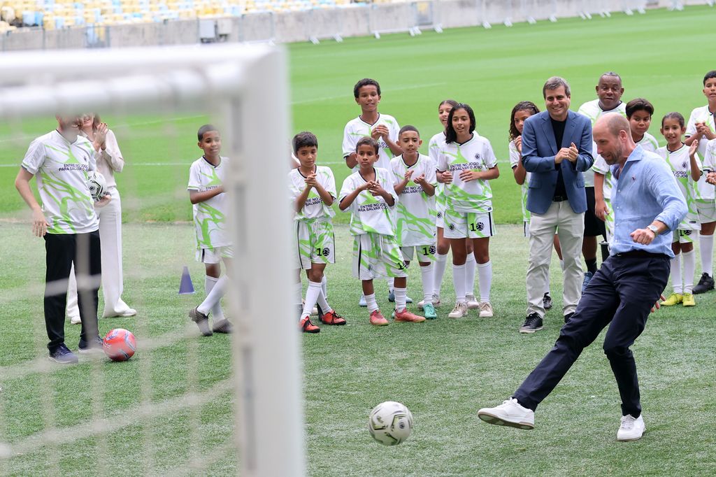 William showed off his footwork during his second engagement of the day.