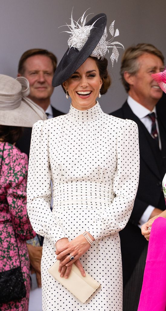Kate Middleton Order of the Garter Ceremony polka dot dress 