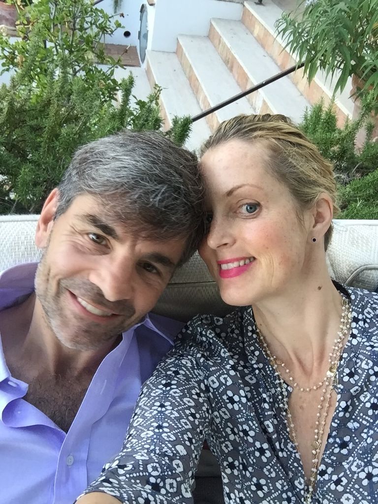 George posing with his wife Ali Wentworth in 2016