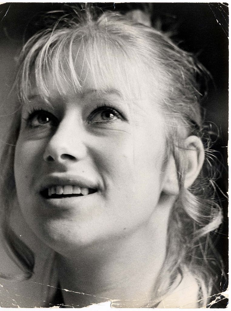Close up of Helen Mirren pictured in 1969.