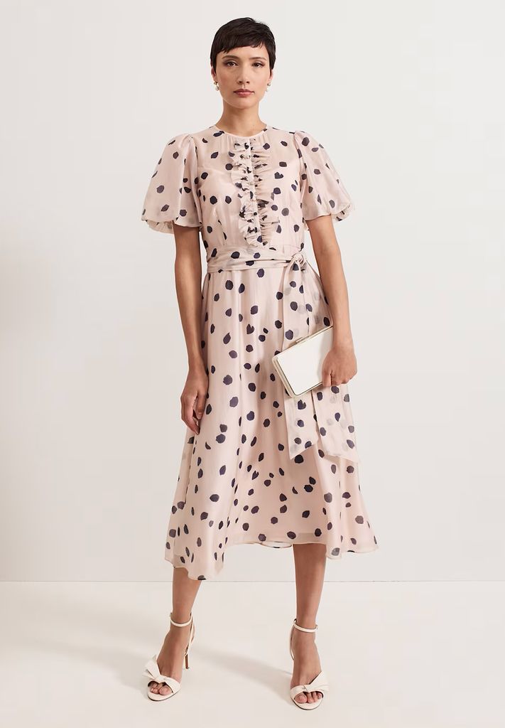 Phase Eight polka dot dress