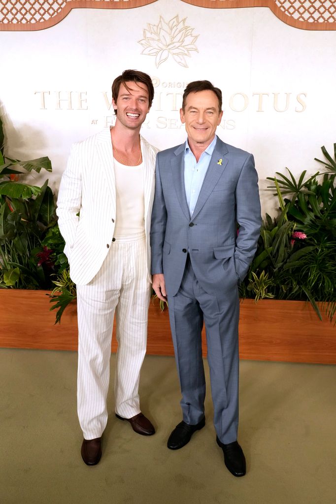 Jason and Patrick at "The White Lotus" finale premiere