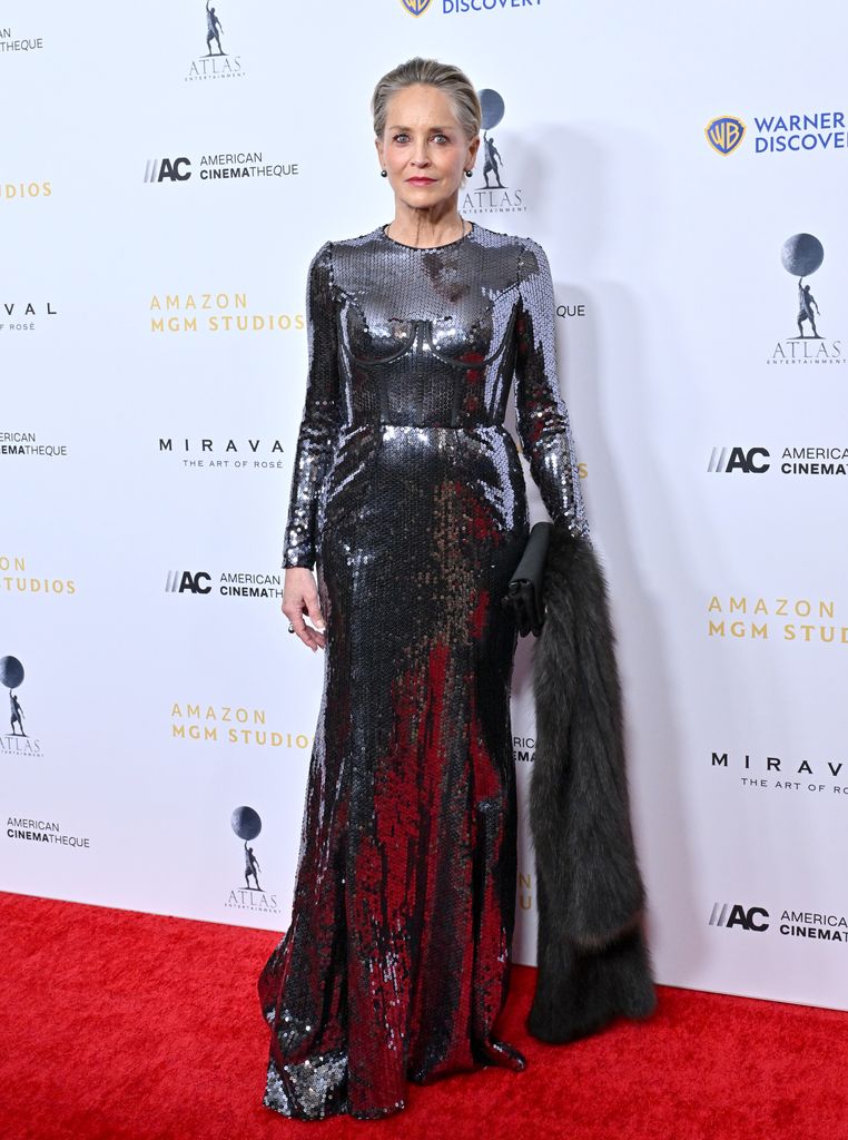 Sharon Stone attends the 38th American Cinematheque Awards at The Beverly Hilton on December 06, 2024 in Beverly Hills, California. (Photo by Axelle/Bauer-Griffin/FilmMagic)