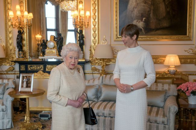 The Queen Estonia president windsor castle