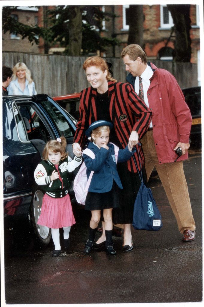 Princess Eugenie's hair appeared to be much darker than her older sister's