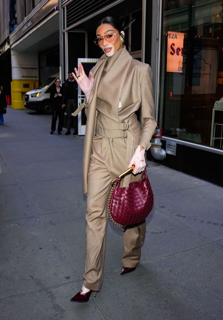 Winnie Harlow is seen on February 5, 2025 in New York City