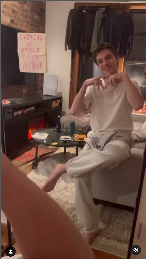 Kate shared a glimpse inside her son Ryder's college dorm room