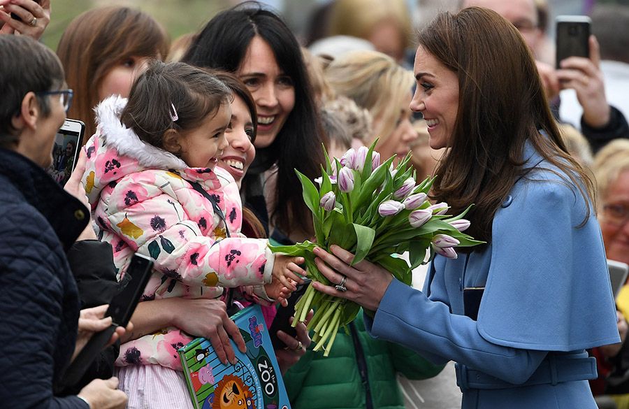 kate middleton received flowers