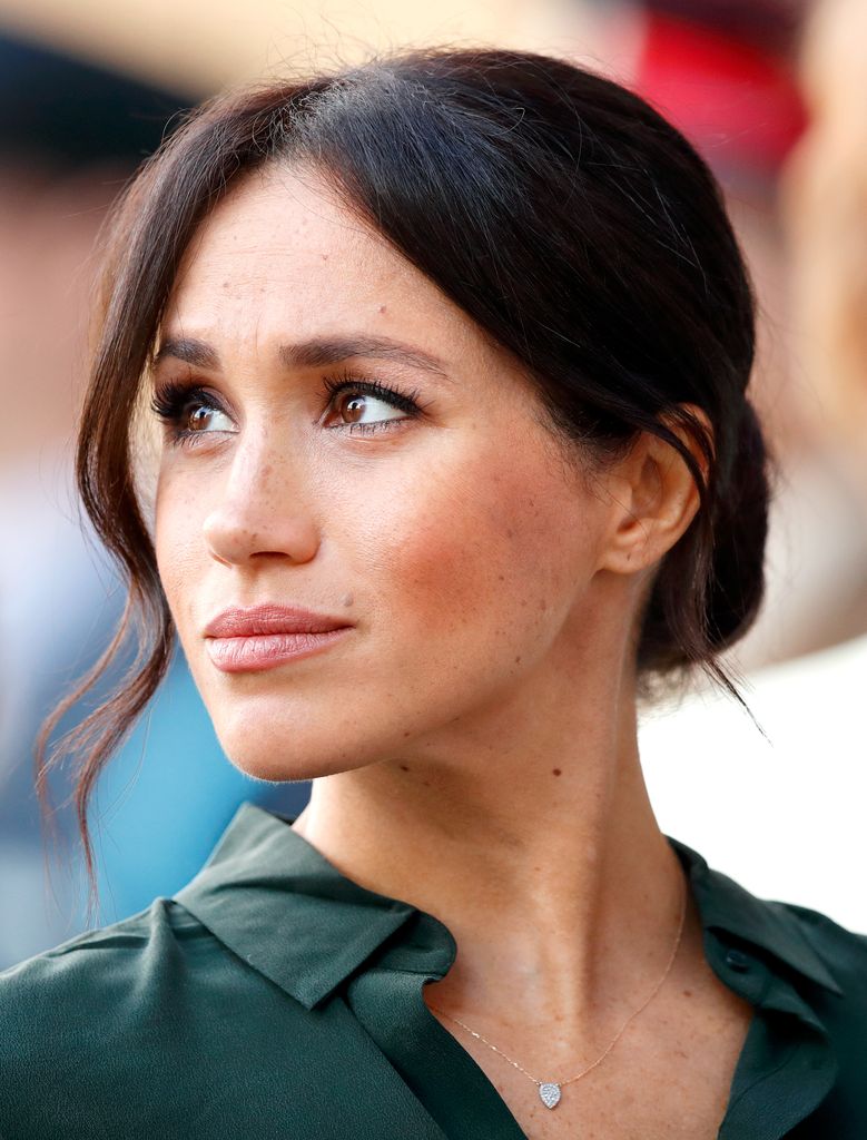 Meghan Markle looking into the distance
