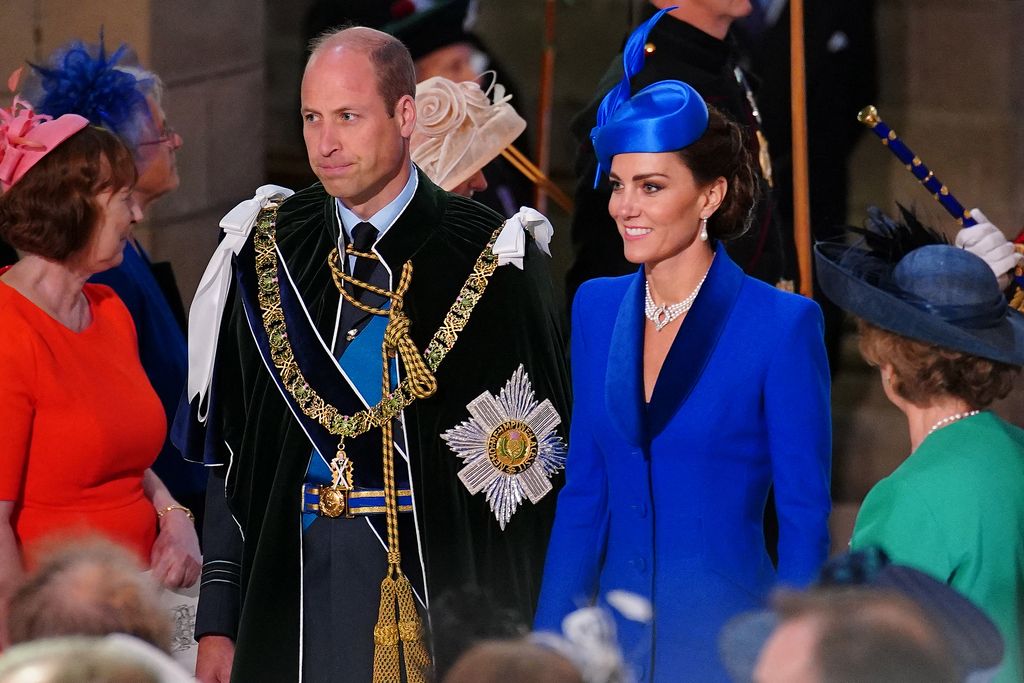 Prince William and Princess Kate arrive at King Charles and Queen Camilla's Scottish coronation