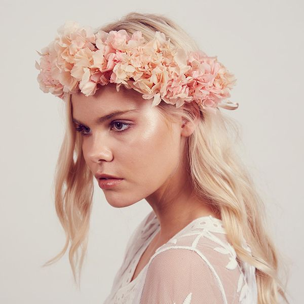 rock and rose flower crown