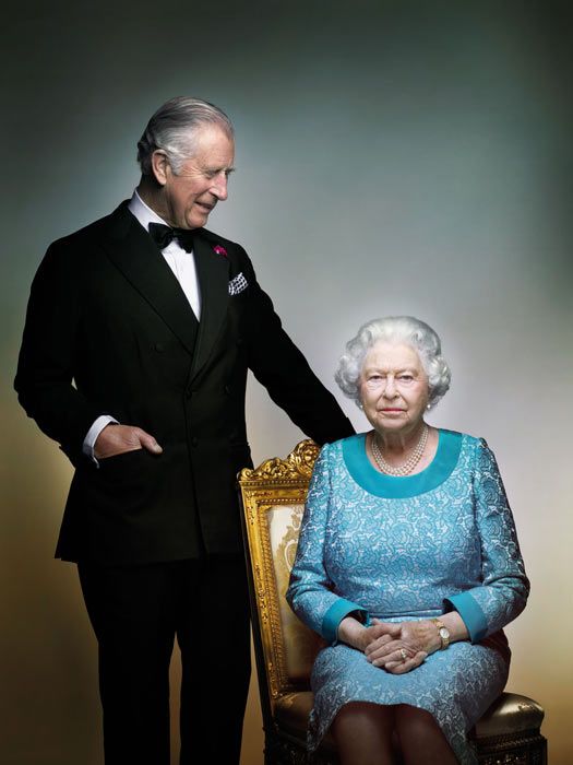 The Queen and Prince Charles in a never before seen photograph