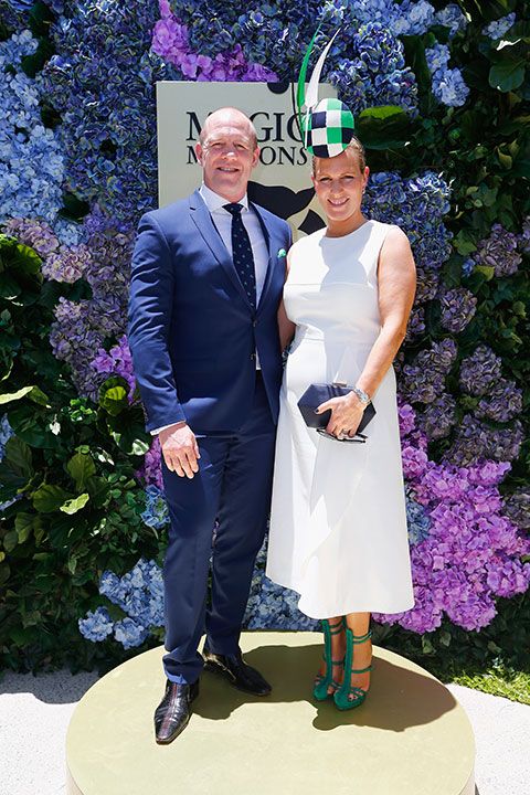 Mike and Zara Tindall at Magic Millions races in 2017