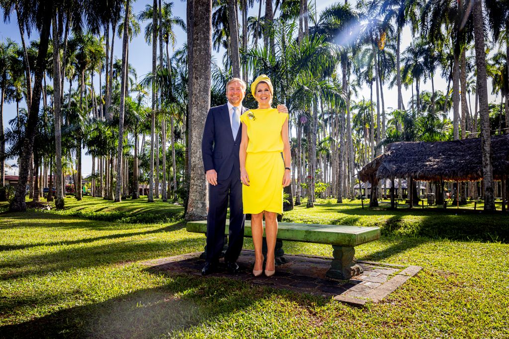 queen maxima and king willem alexander in forest