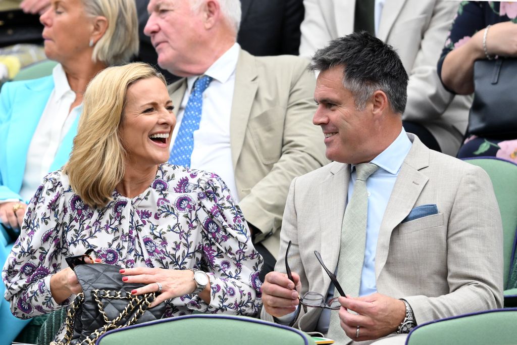 gabby logan and kenny logan at wimbledon