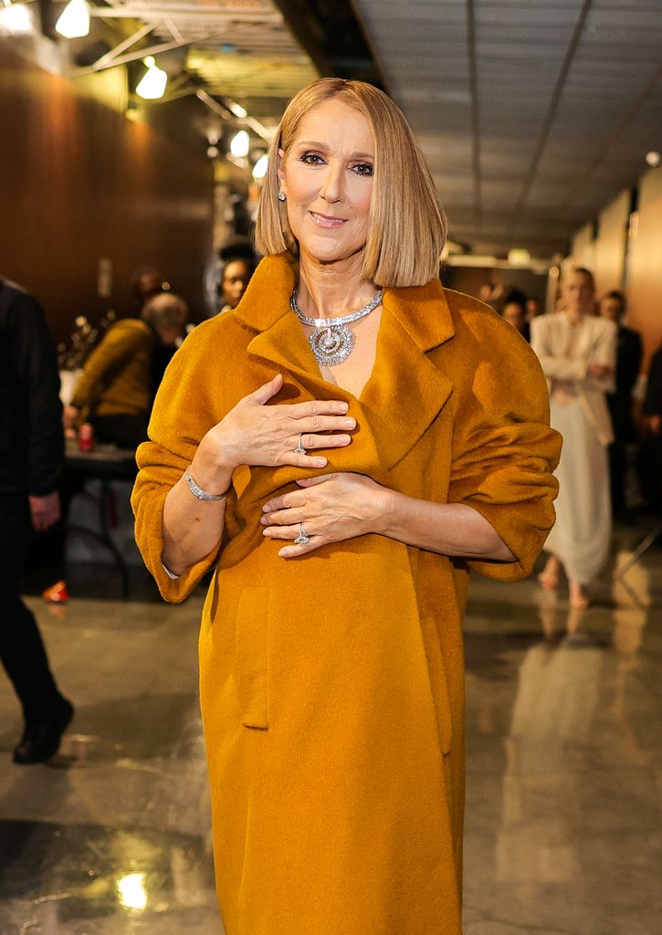 Celine Dion attends the Grammys
