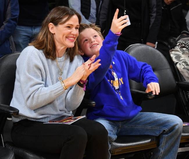 Jennifer Garner and her son with Ben Affleck Samuel