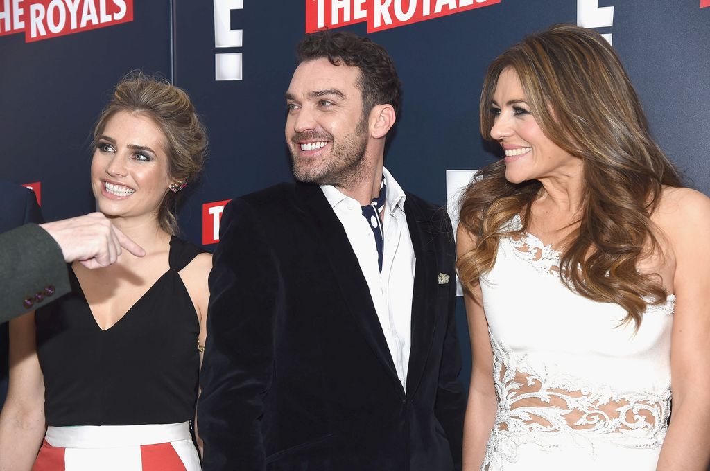 Jake Mascall and Elizabeth Hurley at a premiere