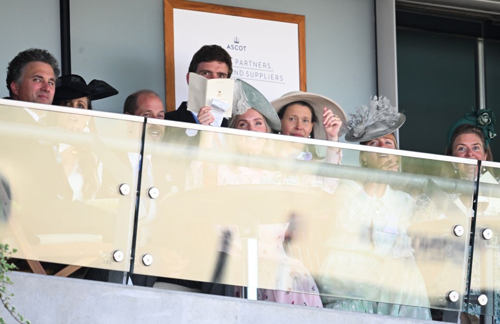 members of royal family on balcony at royal ascot 