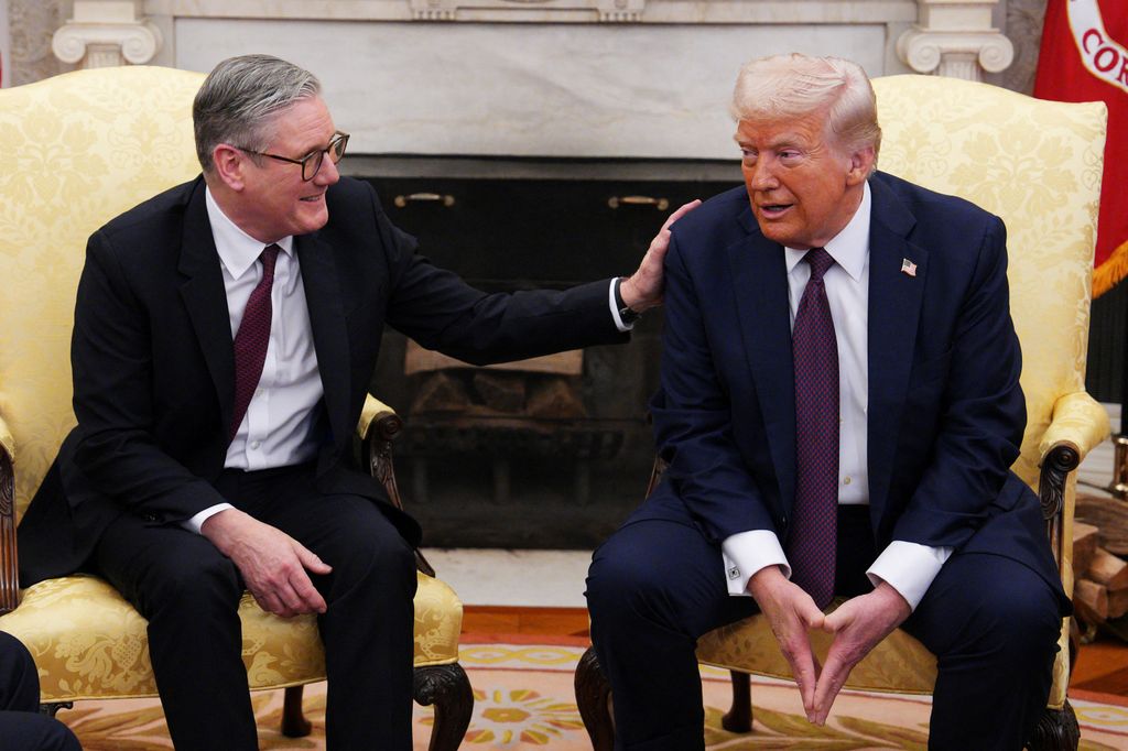 US President Donald Trump holds a bilateral meeting with British Prime Minister Keir Starmer