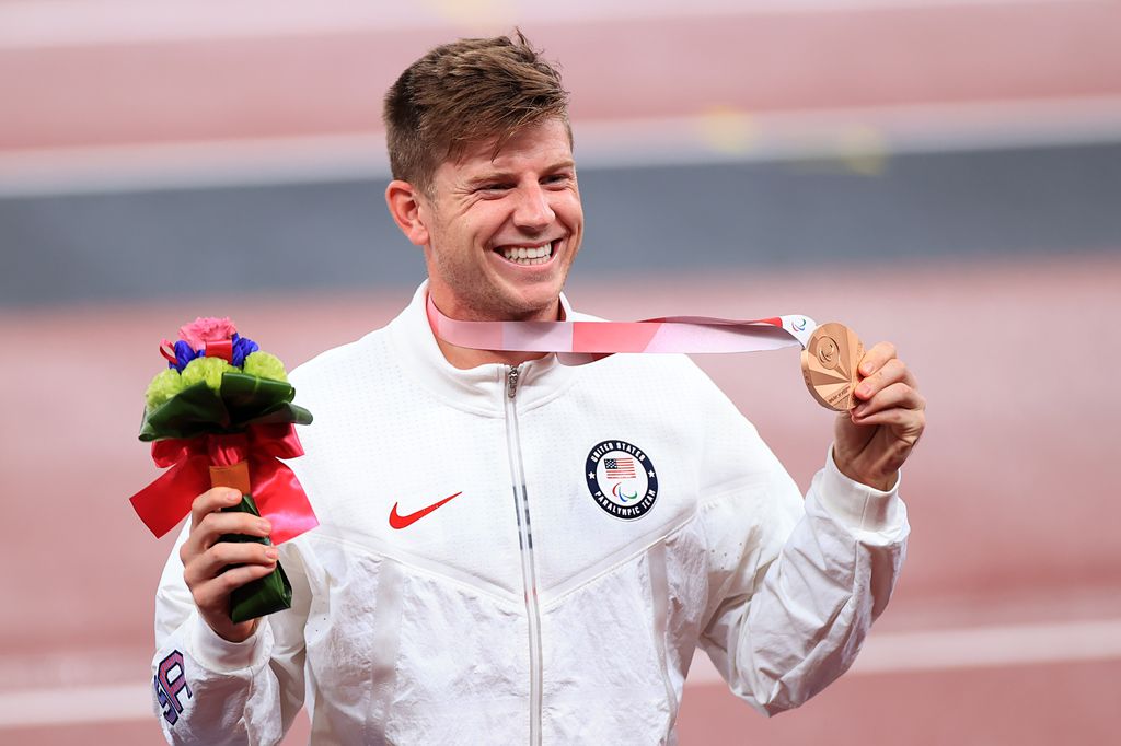 Hunter Woodhall won bronze in the 2020 Paralympic Games