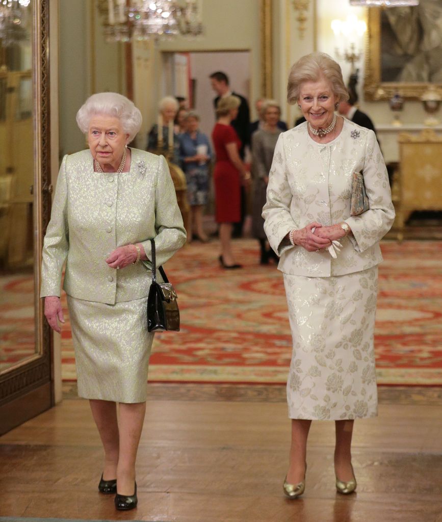 Queen Elizabeth and Princess Alexandra in 2016