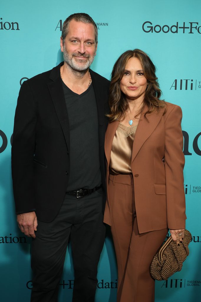 Peter Hermann and Mariska Hargitay attend the 2023 Good+Foundation âA Very Good+ Night of Comedyâ Benefit at Carnegie Hall on October 18, 2023 in New York City.