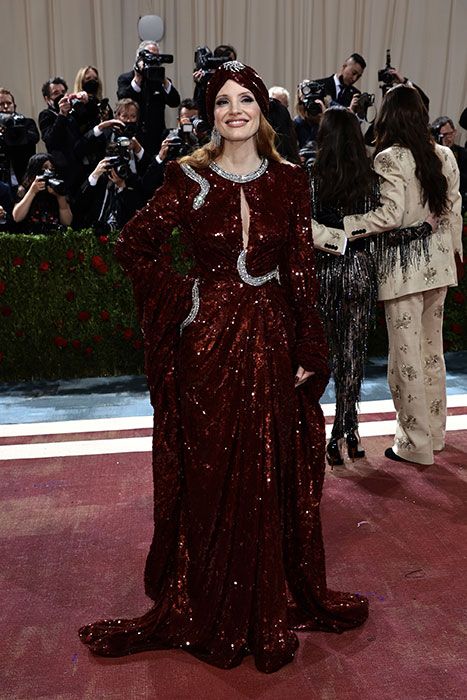 met gala 2022 red carpet jessica chastain