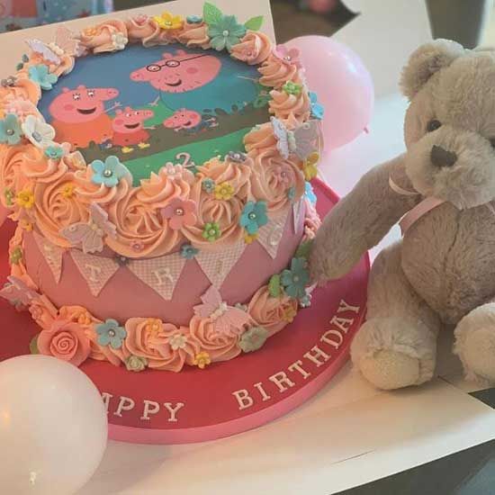 christine lampard daughter birthday cake