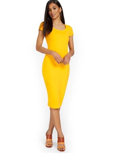 ny co yellow dress