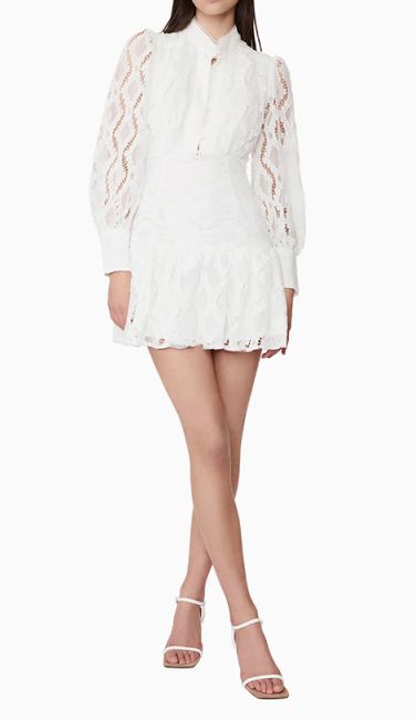 jlo white lace minidress nordstrom