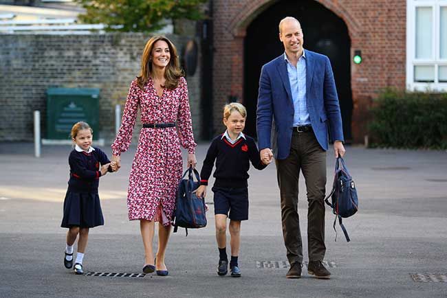 Princess Kate and William with Charlotte and George